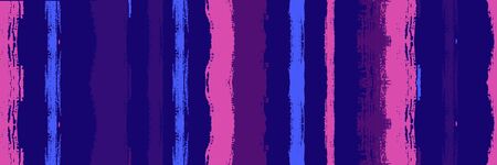 Funky Vertical Stripes Seamless Background. Gouache Ink Lines Design. Spring Summer Distress Stripes. Dirty Graffiti Trace. Autumn Winter Modern Fashion Textile. Torn Vector Watercolor Paint Lines.のイラスト素材