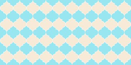 Seamless Moroccan Texture Traditional Ramadan Mosque Golden Grid. Iranian Mosque Window Tile. Eid Mubarak Islamic Illustration. Seamless Moroccan Mosaic Pattern. Ramadan Kareem Islam Background.のイラスト素材