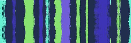 Funky Vertical Stripes Seamless Background. Winter Autumn Bright Fashion Fabric. Dirty Distress Trace. Gouache Ink Lines Banner. Cool Vector Watercolor Paint Lines. Spring Summer Graffiti Stripes.のイラスト素材