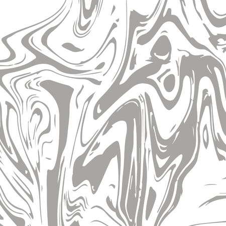 Gray Marble Texture Vector Square Liquid Ink Background. Liquid Paint Suminagashi Trendy Pattern for Invitation Cards, Banners, Corporate Identity. Hipster Stone Marble Texture, Fading Paint Splatterのイラスト素材