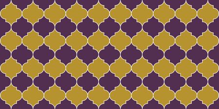 Eid Mubarak Islamic Decoration. Ramadan Kareem Islam Background. Moroccan Seamless Mosaic Design. Traditional Ramadan Mosque Golden Grid. Turkish Mosque Window Shape. Moroccan Seamless Textureのイラスト素材