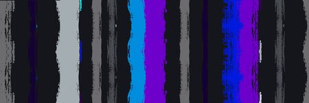 Funky Vertical Stripes Seamless Background. Torn Vector Watercolor Paint Lines. Summer Spring Graffiti Stripes. Dirty Distress Trace. Winter Autumn Bright Fashion Fabric. Paintbrush Lines Banner.のイラスト素材