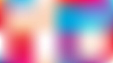 Unfocused Mesh Vector Background, Hologram Neon Overlay. Funky Pink, Purple, Turquoise Dreamy Tender Lights Girlie Background. Rainbow Fairytale Iridescent Pearlescent Holographic Cool Wallpaperのイラスト素材