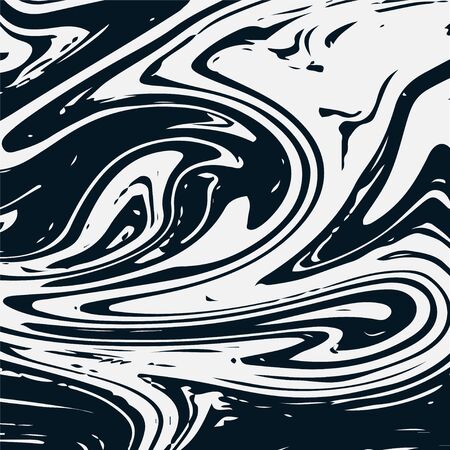 Gray Marble Texture, Vector Square Ink Wash Background. Fluid Paint Suminagashi Modern Pattern for Invitation Cards, Banners, Corporate Identity. Vintage Stone Marble Texture, Fading Painting Splashのイラスト素材