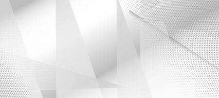 Halftone Modern Gray Vector Background. Gray White Shade Page. Halftone Wallpaper. Pop Art Dots Light Texture. Grain Pattern. Geometric Dots Texture. Edgy Art. Dynamic Faded Banner. Geo Lines Shapeのイラスト素材