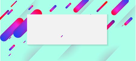 Mint Green Dynamic Neon Lines Banner. Neon Dynemic Geometric Memphis. Blue Purple Pink Stripes Motion Pattern. Business Card Corporate Identity Layout. Sale Banner Minimal Cover Colorful Design.のイラスト素材
