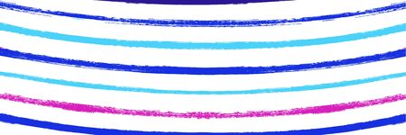 Cool Wavy Zigzag Stripes Vintage Pattern. Watercolor Lines Design. Summer Spring Graffiti Stripes. Autumn Winter Bright Fashion Fabric. Cool Vector Watercolor Paint Lines. Torn Distress Trace.のイラスト素材