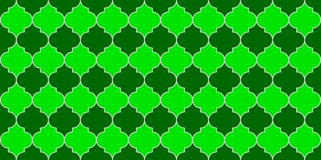 Moroccan Seamless Mosaic Design. Iranian Mosque Window Tile. Ramadan Kareem Islamic Decoration. Moroccan Seamless Pattern Ramadan Traditional Mosque Golden Motif. Eid Mubarak Islam Illustration.のイラスト素材
