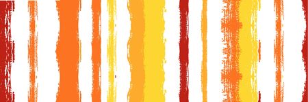 Funky Vertical Stripes Seamless Background. Dirty Distress Trace. Torn Vector Watercolor Paint Lines. Autumn Winter Funky Fashion Print. Spring Summer Graffiti Stripes. Hand Drawn Lines Banner.のイラスト素材