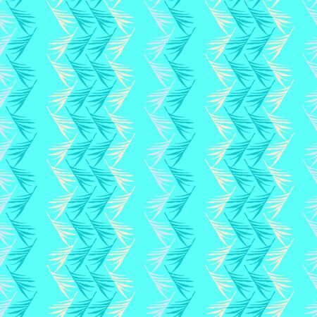 Hipster Tropical Vector Seamless Pattern. Cool Summer Fashion. Painted Floral Background. Elegant Male Shirt Female Dress Texture. Dandelion Feather Monstera Banana Leaves Tropical Seamless Pattern.のイラスト素材