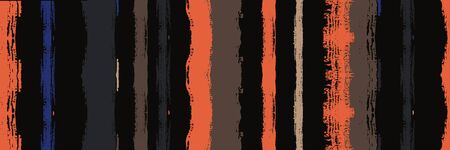 Funky Vertical Stripes Seamless Background. Torn Graffiti Trace. Spring Summer Distress Stripes. Dirty Vector Watercolor Paint Lines. Watercolor Lines Texture. Autumn Winter Trendy Fashion Fabric.のイラスト素材