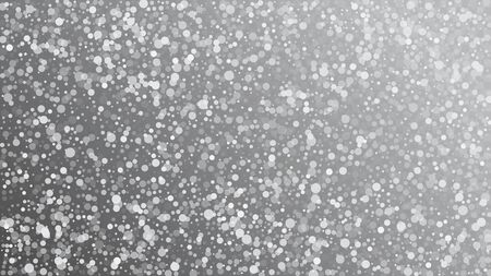 Realistic Snow, Gray Winter. Winter Holidays Storm Background. Advertising Frame, New Year, Christmas Weather. Falling Snowflakes, Night Sky. Elegant Scatter, Grunge White Glitter. Cold Realistic Snowのイラスト素材
