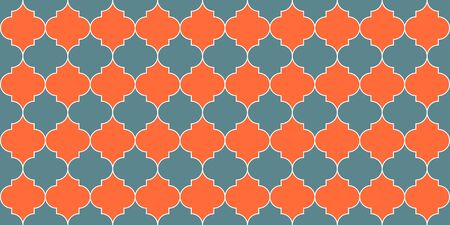 Eid Mubarak Islam Decoration. Turkish Mosque Window Tile. Ramadan Traditional Mosque Golden Grid. Seamless Moroccan Mosaic Texture. Moroccan Seamless Design Ramadan Kareem Islamic Background.のイラスト素材