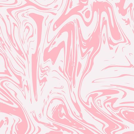 Pink Marble Texture Vector Square Paint Wash Background. Liquid Paint Suminagashi Trendy Pattern for Invitation Cards, Banners, Corporate Identity. Hipster Stone Marble Texture, Fading Painting Splashのイラスト素材