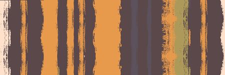 Funky Vertical Stripes Seamless Background. Spring Summer Distress Stripes. Dirty Graffiti Trace. Watercolor Lines Design. Autumn Winter Trendy Fashion Textile. Torn Vector Watercolor Paint Lines.のイラスト素材