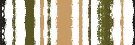 Funky Vertical Stripes Seamless Background. Dirty Distress Trace. Cool Vector  Paint Lines. Paintbrush Lines Banner. Summer Spring Graffiti Stripes. Winter Autumn Bright Fashion Textile.のイラスト素材