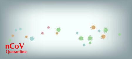 nCoV Quarantine Vector Banner. Virus Protection Flat Corona Web Page. Business Information During Coronavirus Quarantine. nCoV Quarantine Vector Banner. Flat Cartoon Coronavirus Medical Banner.のイラスト素材