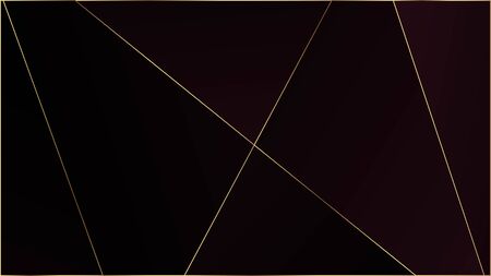 Red Luxury Polygon Texture. Gold Lines Triangular Premium Border. Elegant Dark Platinum Chic Shapes Poster Crystal Triangle Red Luxury Background. VIP Silver Rich Geometric Celebration Wallpaper.のイラスト素材