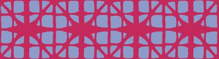 Japanese Tie Dye Seamless Pattern. Vintage Shibori Seamless Pattern. Geometric Bohemian Asian Tie Dye Pattern. Geo Shape Curve Design Premium Japanese Clothes Texture. Elegant Kimono Textile.のイラスト素材