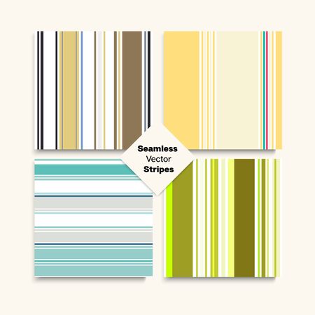 Sailor Stripes  Design Set. Summer Autumn Hipster Fashion Textile. Modern Lines Endless Pattern. Swimming Suit Lines Female Male Children  Stripes Texture. Vintage Fashion Backgroundのイラスト素材