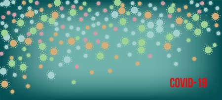 Covid-19 Quarantine nCoV Banner. Flat Cartoon Coronavirus Medical Poster. Virus Protection Flat Corona Web Page. Covid-19 Quarantine nCoV Banner. Business Information During Coronavirus Quarantine.のイラスト素材