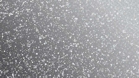 Realistic Snow, Gray Winter. Winter Holidays Storm Background. Advertising Frame, New Year, Christmas Weather. Falling Snowflakes, Night Sky. Elegant Scatter, Grunge White Glitter. Cold Realistic Snowのイラスト素材