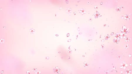 Nice Sakura Blossom Isolated Vector.のイラスト素材