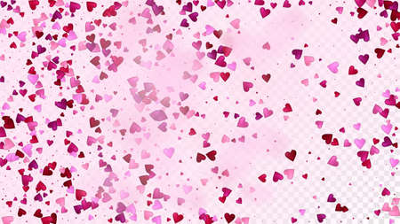 Realistic Hearts Vector Confetti.のイラスト素材