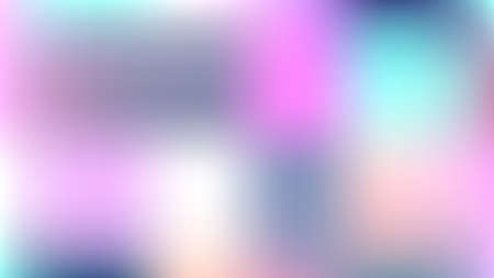 Unfocused Mesh Vector Background, Hologram Bright Overlay. Dreamy Pink, Purple, Turquoise Nice Female Unicorn Girlie Background. Rainbow Fairytale Texture Iridescent Pearlescent Holographic Paperのイラスト素材