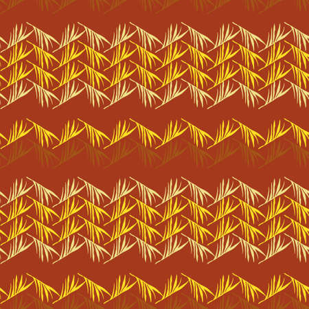 Funky Tropical Vector Seamless Pattern. Beautiful Male Shirt Female Dress Texture. Feather Monstera Dandelion Banana Leaves Tropical Seamless Pattern. Painted Floral Background. Cool Summer Fashion.のイラスト素材