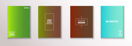 Wavy Minimal Cover Vector Set. 80s Neon Music Poster. Modern Flyer Graphic Design. Trendy Magazine Page. Textured Gradient Overlay Business Folder. Minimal Covers Set. Cool Technology Background.のイラスト素材