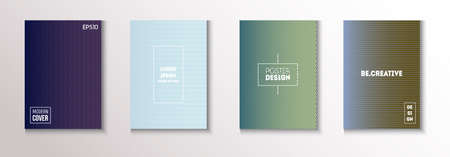Wavy Minimal Cover Vector Set. Funky Magazine Page. Modern Flyer Texture Design. Pattern Gradient Overlay Business Folder. Cool Technology Wallpaper. Minimal Covers Set. 80s Neon Music Poster.のイラスト素材