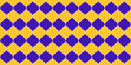 Eid Mubarak Muslim Background. Traditional Ramadan Mosque Golden Motif. Seamless Moroccan Texture Turkish Mosque Window Tile. Seamless Moroccan Mosaic Design. Ramadan Kareem Islamic Illustration.のイラスト素材
