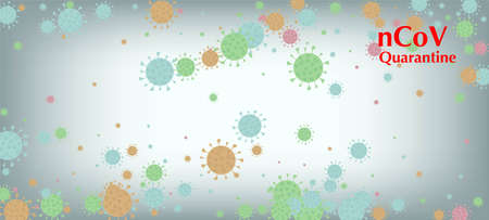 nCoV Quarantine Vector Banner. Virus Protection Flat Corona Web Page. Flat Cartoon Coronavirus Medical Design. nCoV Quarantine Vector Banner. Business Information During Coronavirus Quarantine.のイラスト素材