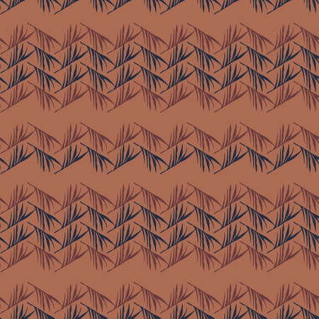 Modern Tropical Vector Seamless Pattern. Banana Leaves Dandelion Feather Monstera Tropical Seamless Pattern. Beautiful Male Shirt Female Dress Texture. Doodle Floral Background. Cool Summer Textile.のイラスト素材