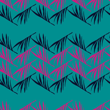 Hipster Tropical Vector Seamless Pattern. Fine Summer Fashion. Beautiful Male Shirt Female Dress Texture. Banana Leaves Monstera Dandelion Feather Tropical Seamless Pattern. Drawn Floral Background.のイラスト素材
