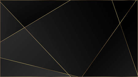 Black Luxury Triangular Pattern. Elegant Dark Platinum Chic Shapes Poster Rich VIP Silver Geometric Celebration Background. Crystal Triangle Black Luxury Wallpaper. Gold Lines Polygon Premium Banner.のイラスト素材