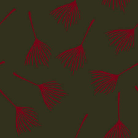 Modern Tropical Vector Seamless Pattern. Cool Summer Fashion. Beautiful Male Shirt Female Dress Texture. Banana Leaves Feather Monstera Dandelion Tropical Seamless Pattern. Painted Floral Background.のイラスト素材