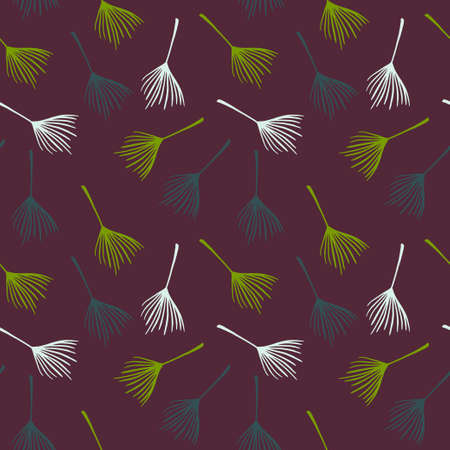 Trendy Tropical Vector Seamless Pattern. Fine Summer Textile. Beautiful Male Shirt Female Dress Texture. Painted Floral Background. Banana Leaves Monstera Dandelion Feather Tropical Seamless Pattern.のイラスト素材