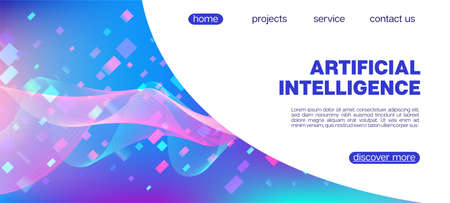 Flying Particles Distressed Purple Vector. Punk Geometric Background. 3D Fluid Shapes Poster. Data Analytics Cool Banner. Pink Blue Purple Futuristic Gradient Overlay. Big Data Neon Wallpaper.のイラスト素材