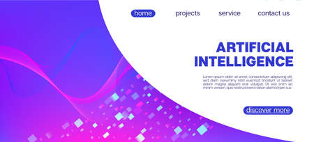 Flying Particles Distressed Purple Vector. Big Data Neon Wallpaper. Data Stream Minimal Banner. 3D Liquid Shapes Layout. Pink Blue Purple Futuristic Gradient Overlay. Cyber Geometric Background.のイラスト素材