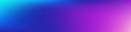 Purple, Pink, Turquoise, Blue Gradient Shiny Vector Background. Wide Horizontal Long Gradient Banner. Liquid Neon Bright Trendy Wallpaper. Fluorescent Gradient Overlay Vibrant Defocused Cover. のイラスト素材