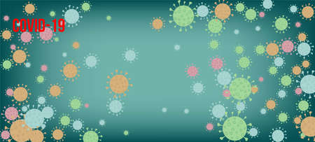 Covid-19 Quarantine nCoV Banner. Business Information During Coronavirus Quarantine. Flat Cartoon Coronavirus Medical Design. Covid-19 Quarantine nCoV Banner. Virus Protection Flat Corona Web Page.のイラスト素材