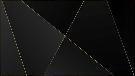 Black Luxury Triangular Texture. Silver VIP Rich Geometric Celebration Background. Elegant Dark Platinum Chic Shapes Frame Crystal Triangle Black Premium Wallpaper. Gold Lines Polygon Premium Banner.のイラスト素材