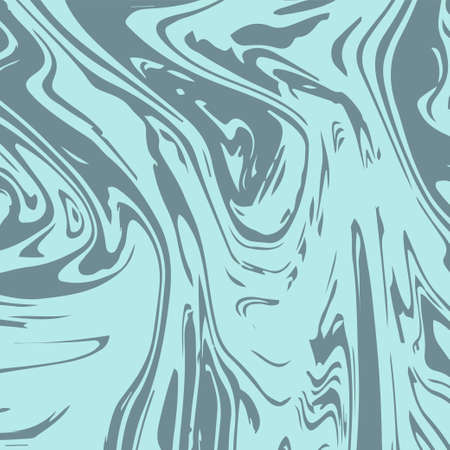 Marble Texture Vector Blue Liquid Paint Background. Fluid Paint Suminagashi Trendy Pattern for Invitation Cards, Banners, Corporate Identity. Hipster Stone Marble Texture, Vivid Painting Splashのイラスト素材