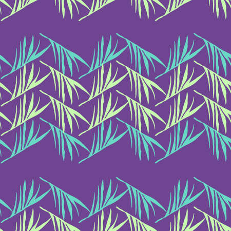 Modern Tropical Vector Seamless Pattern. Monstera Dandelion Feather Banana Leaves Tropical Seamless Pattern. Doodle Floral Background. Nice Summer Fabrics. Beautiful Male Shirt Female Dress Texture.のイラスト素材