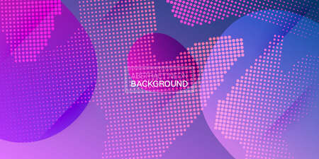 Liquid Purple Background. Geometric Landing Page. Digital Dynamic Poster. Web Page Cover Presentation. Bright Gradient Shapes Layout. Vector Fluid Gradient Design. Neon Color Purple Banner Template.のイラスト素材