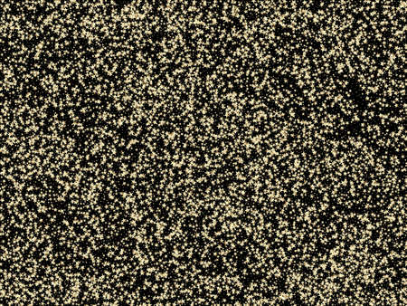 Rich Gold, Silver Glitter, Sparkles, Gradient Stars Confetti. Gold, Silver VIP Flying Stars Confetti. Sparkling Winter Border. Glamour Expensive New Year Christmas Celebration Vector Background.のイラスト素材