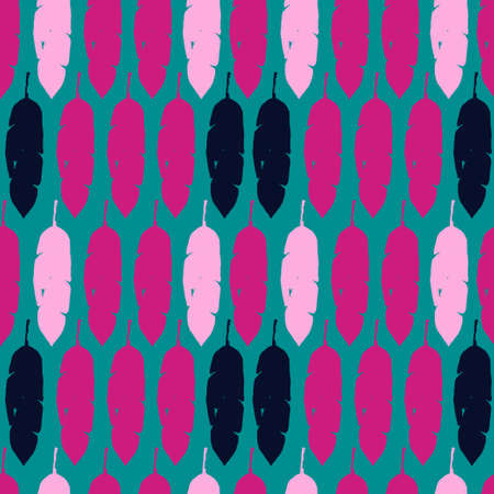 Modern Tropical Vector Seamless Pattern. Banana Leaves Monstera Feather Dandelion Tropical Seamless Pattern. Nice Summer Fashion. Drawn Floral Background. Beautiful Male Shirt Female Dress Texture.のイラスト素材