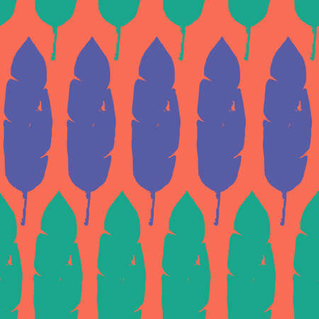 Modern Tropical Vector Seamless Pattern. Drawn Floral Background. Nice Summer Fabrics. Banana Leaves Dandelion Monstera Feather Tropical Seamless Pattern. Elegant Male Shirt Female Dress Texture.のイラスト素材